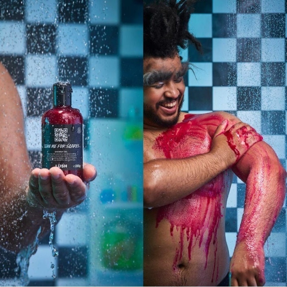 LUSH Cosmetics Scan Me for Scares Shower Gel 16.9 Oz (500 mL) Best by 9/2025